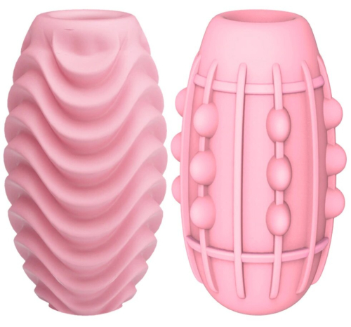 Мастурбатор яйце для члена рожеве Pretty Love passionate Double-Sided EGG - 2