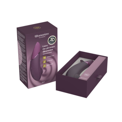 Вакуумний кліторальний стимулятор фіолетового кольору Womanizer Next Dark - 9