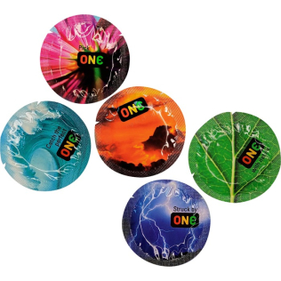 Презервативи з натурального латексу кольорові ONE Color Sensations 100 штук