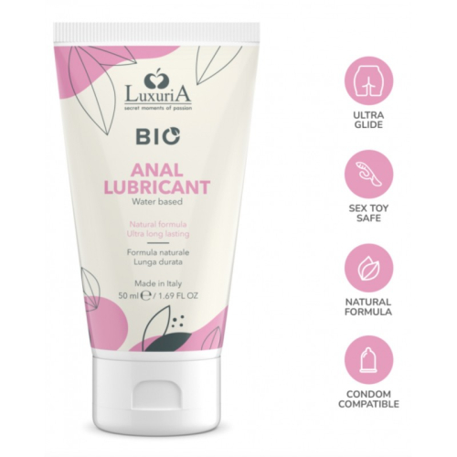 Натуральный лубрикант для анальных отношений на водной основе Intimateline Luxuria Bio Anal Lubricant 50мл - 3