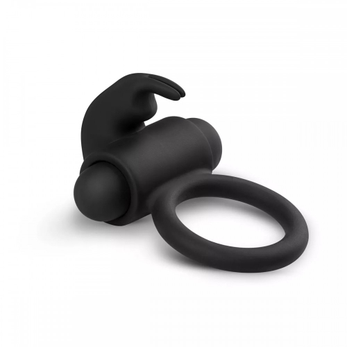 Ерекційне кільце чорного кольору Easy Toys Bunny Vibe Ring - 4