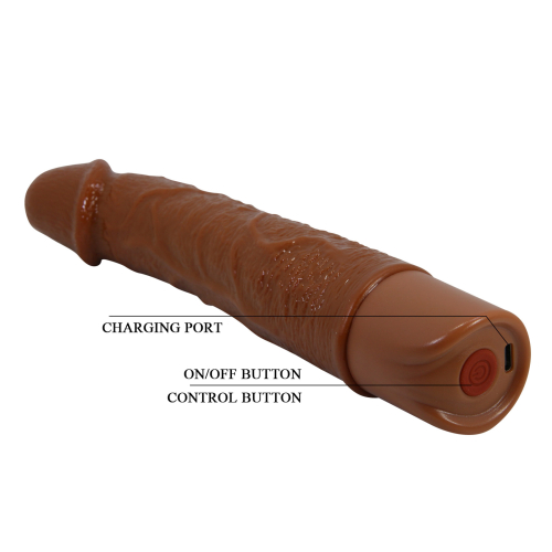 Вибратор реалистик коричневый Lybaile Pretty Love Osric Realistic Vibrating Dildo - 9