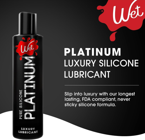 Лубрикант для сексу на силіконовій основі WET Platinum Premium 89 мл - 3