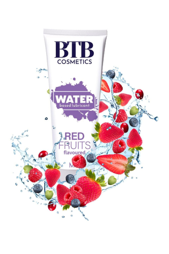 Лубрикант на водной основе с ароматом красных фруктов Mai BTB Flavored Red Fruits 100 мл - 4
