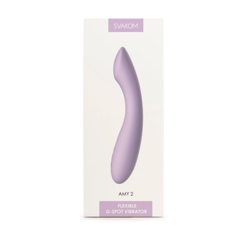 Вибратор для точки G с интеллектуальным режимом лиловый Svakom Amy 2 Pastel - 7