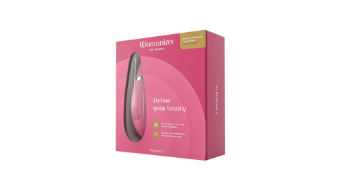 Вакуумный стимулятор для клитора малиновый Womanizer Premium 2 - 8