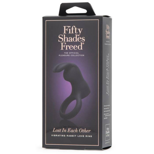 Эректильное кольцо-кролик с вибрацией Fifty Shades Freed черный - 7