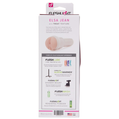 Мастурбатор анус порноакторки Elsa Jean тілесного кольору Fleshlight Treat - 8