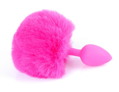 Анальна пробка з хвостом рожевого кольору S BOSS of TOYS PLUG Bunny Tail - 5