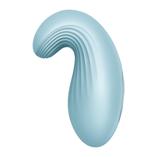 Клиторальный стимулятор голубого цвета Satisfyer Dipping Delight - 4