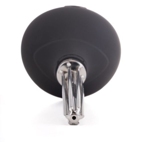 Анальна груша чорного кольору Lockink Sevanda Stream Enema Bulb - 3