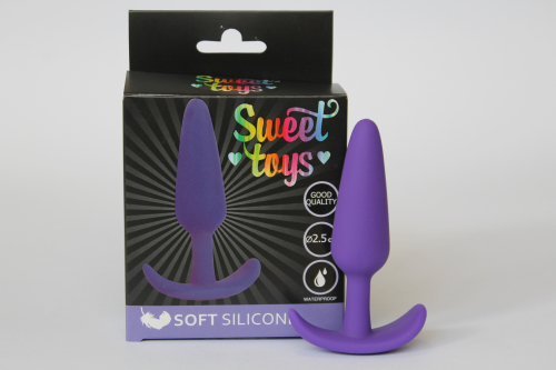 Втулка анальна фіолетова L 95 мм D 25 мм SWEET TOYS - 5