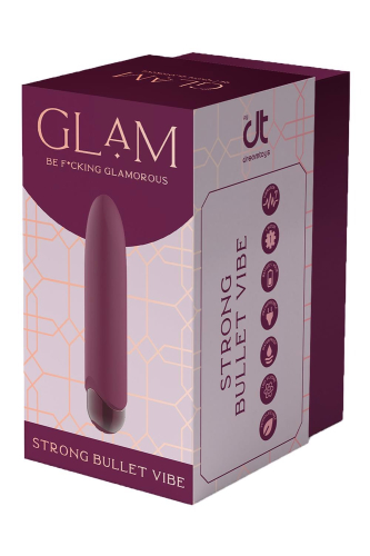 Вибратор пуля для стимуляции клитора фиолетового цвета Dream Toys Glam - 5