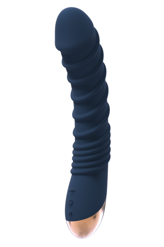 Вібромасажер водонепроникний з функцією нагріву синій goddess Dream toys COLLECTION AEOLUS - 1