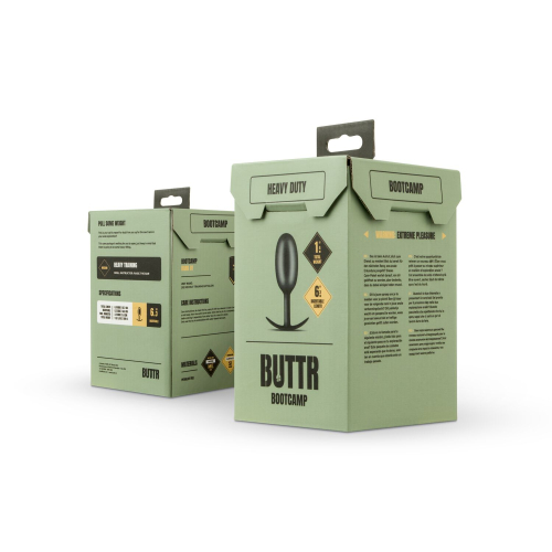 Анальний корок чорного кольору BUTTR Heavy Duty Weighted Butt Plug - 6