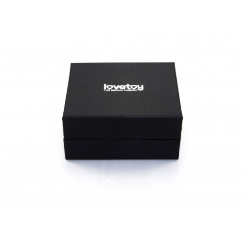 Ребриста анальна пробка золотистого кольору із зеленим кристалом Lovetoy Rosebud - 2