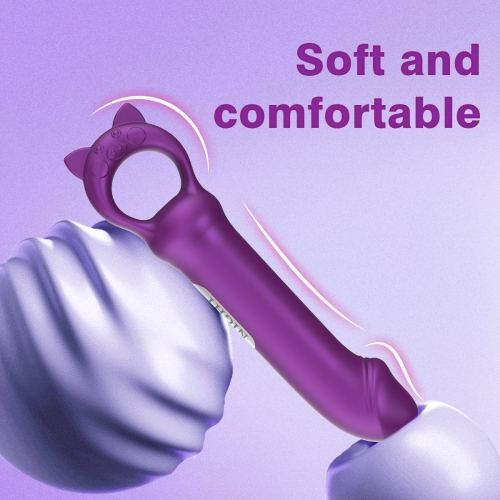 Мини-вибратор реалистичный для клитора и сосков фиолетовый Every Night Toys Grace 10 режимов вибрации - 3