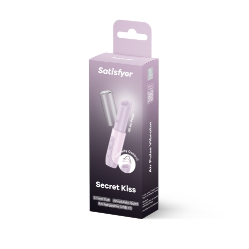 Вакуумный стимулятор для клитора сиреневого цвета Satisfyer Secret Kiss - 6