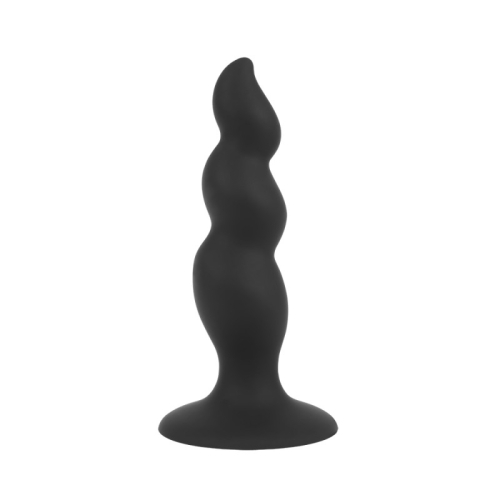 Анальний корок спіральний чорного кольору Chisa Anal Control Stuffer - 2