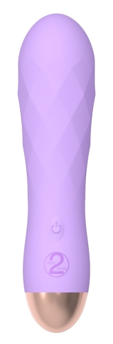 Міні вібратор із незвичайною текстурою фіолетового кольору Cuties Mini Vibrator - 7