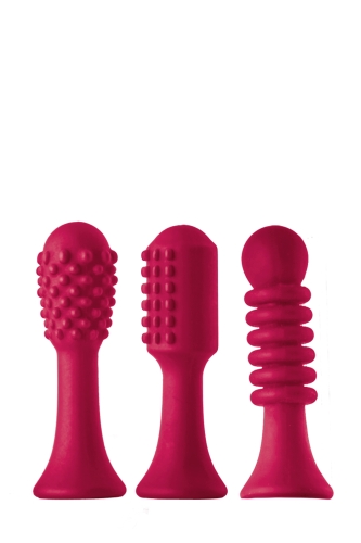 Вібратор для клітора з насадками рожевого кольору Dream Toys SPARKLING VERONA - 4