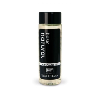 Масажна Олія освіжаюча з нейтральним запахом Hot Basic Natural 100 мл