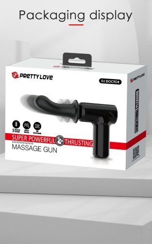 Вибратор пистолет для точки G черный Lybaile Dj Doctor Massage Gun - 24