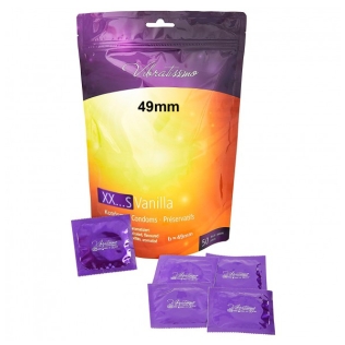 Презервативы с ароматом ванили Vibratissimo XX ... S Vanilla ширина 49 мм 50 штук