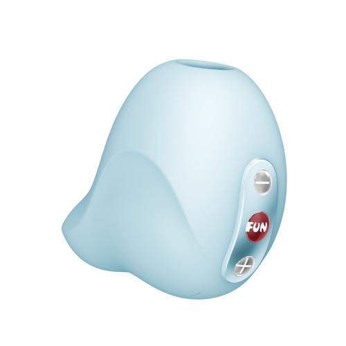 Вакуумний стимулятор для клітора крижаного блакитного кольору Fun Factory Seduction Ice Blue 11 режимів роботи - 1