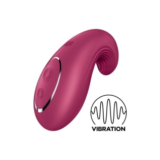 Клиторальный стимулятор красного цвета вибратор Satisfyer Dipping Delight