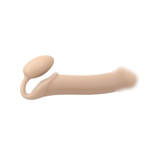 Страпон силиконовый гибкий безременой со стимуляцией клитора и точки G Strap-On-Me Flesh XL