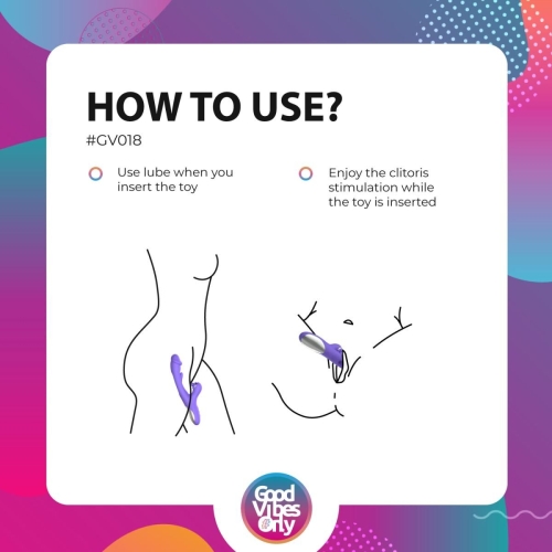 Вібратор кролик для точки G та клітора фіолетовий Good Vibes Only Tess Rabbit Vibrator with G-Spot - 10