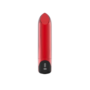 Вибропуля-помада для клитора и сосков красная Loviss Lipstick Bullet Vibrator 9 режимов