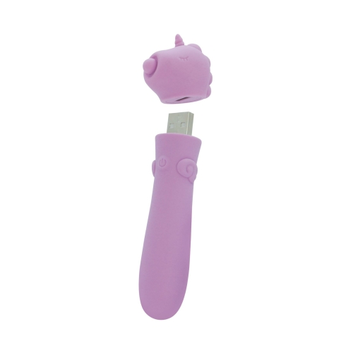 Віброкулька одноріжка для клітора бузкового кольору Unihorn USB Bullet Karma Lilac - 2