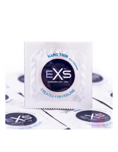 Презервативи ультратонкі веганські EXS Nano Thin 5 штук - 2