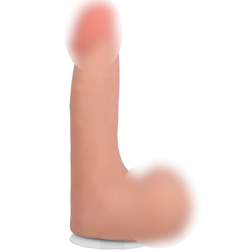 Фаллоимитатор реалистичный на съемной присоске телесный Doc Johnson The Realistic Cock ULTRASKYN - 7 Inch with Balls Vanilla - 1