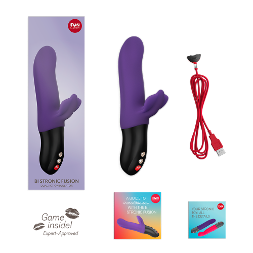 Пульсатор с гибкой бабочкой Fun Factory BI STRONIC FUSION фиолетовый - 13