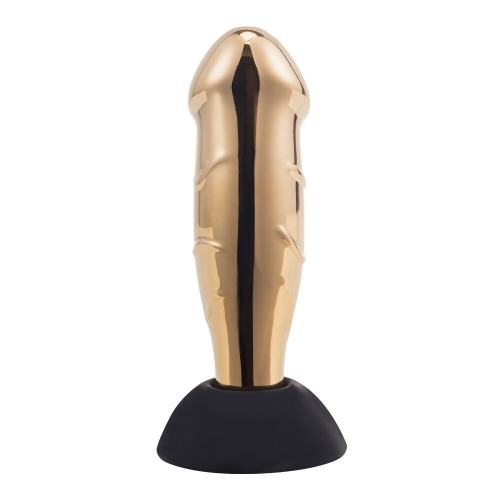 Вібромасажер простати золотистого кольору Lockink Sevanda Hercules Vibrating - 6