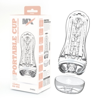 Мастурбатор для чоловіків у колбі прозорого кольору Chisa MX Portable Cup