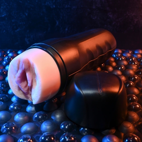 Мастурбатор Вагина в колбе телесного цвета Zero Tolerance Grip it Light - 5
