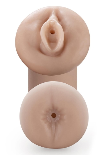 Мастурбатор вагина и анус иллюмистентные бежевого цвета Blush Enlust Tasha - 2