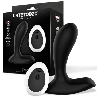 Вибромассажер простаты черный Latetobed Dwen P-spot Vibrator Remote Control