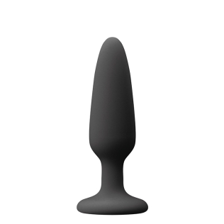 Анальний силіконовий затор на присосці чорного кольору NS Novelties Сolours pleasures