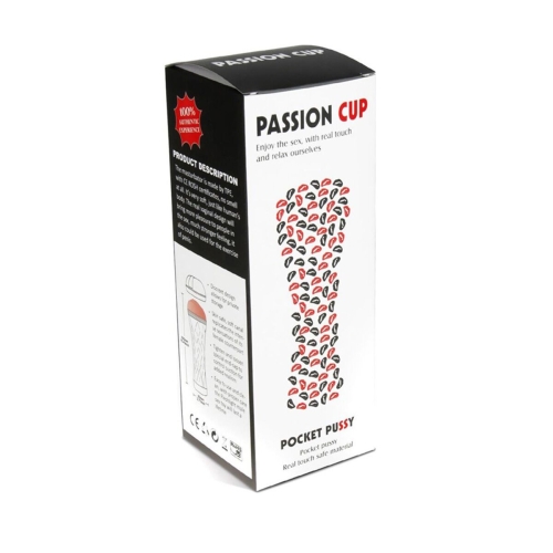 Мастурбатор Ротик у колбі з вібрацією тілесний Men Powerup Passion Cup - Mouth - 9