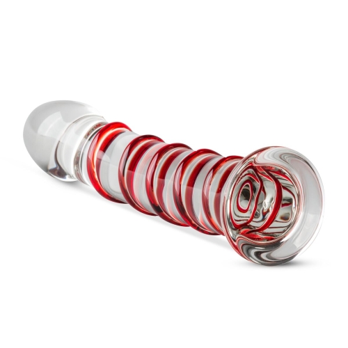 Стеклянный дилдо ребристый Gildo Glass Dildo No. 15 - 2