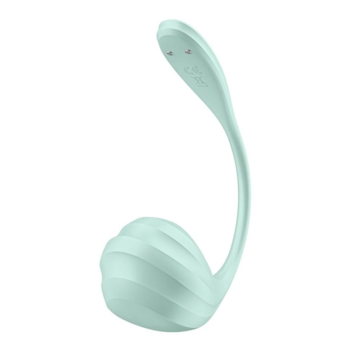 Смарт віброяйце вагінальне зеленого кольору Satisfyer Smooth Petal Connect App - 4