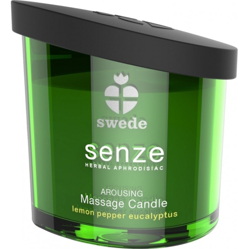 Свеча для массажа сочетает цитрусовые, пряные и прохладные ноты Swede Senze Arousing Massage Candle 50 мл - 2