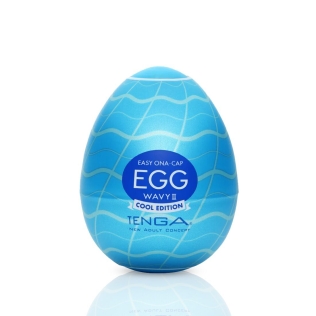 Мастурбатор яйце прозорого кольору Tenga Egg Wavy II