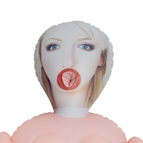 Секс-кукла для мужчин с 3 отверстиями бежевая Crushious CRISTINA The Inflatable Nurse длина 1550 мм - 4