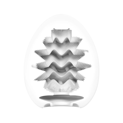 Мастурбатор-яйце для чоловіків прозорий Tenga Egg Wavy - 3